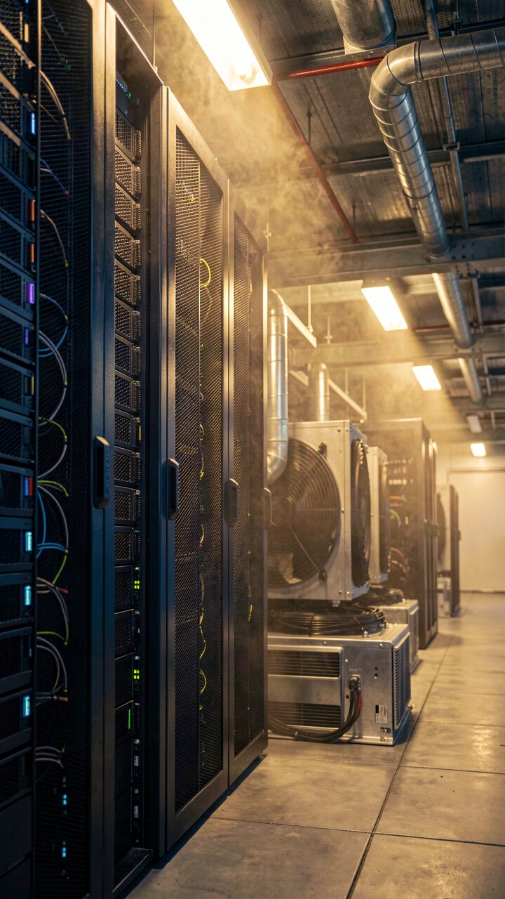 KI-Cluster und Netzinfrastruktur in Texas – Hochspannungsleitungen