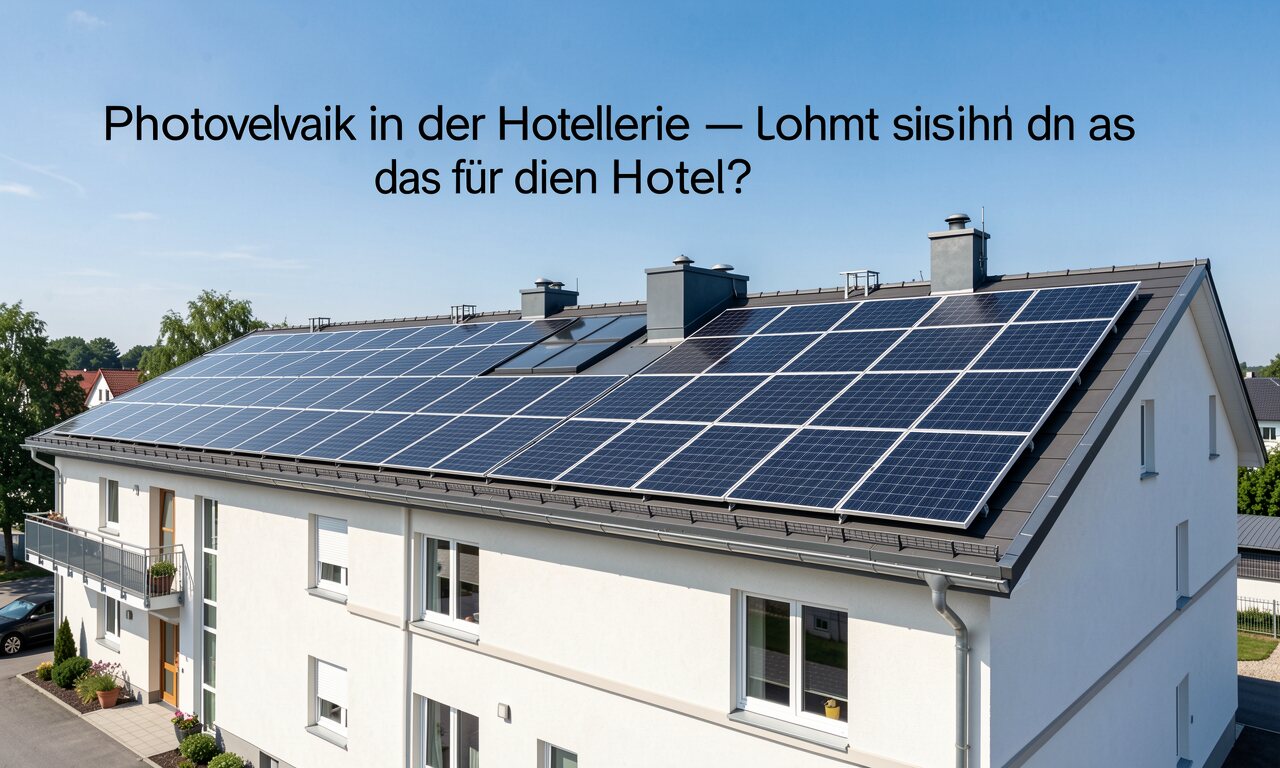 Photovoltaik in der Hotellerie – lohnt sich das für dein Hotel?
