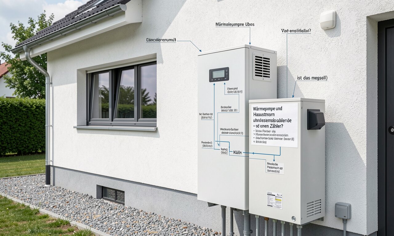 Wärmepumpe und Hausstrom über einen Zähler – ist das möglich?