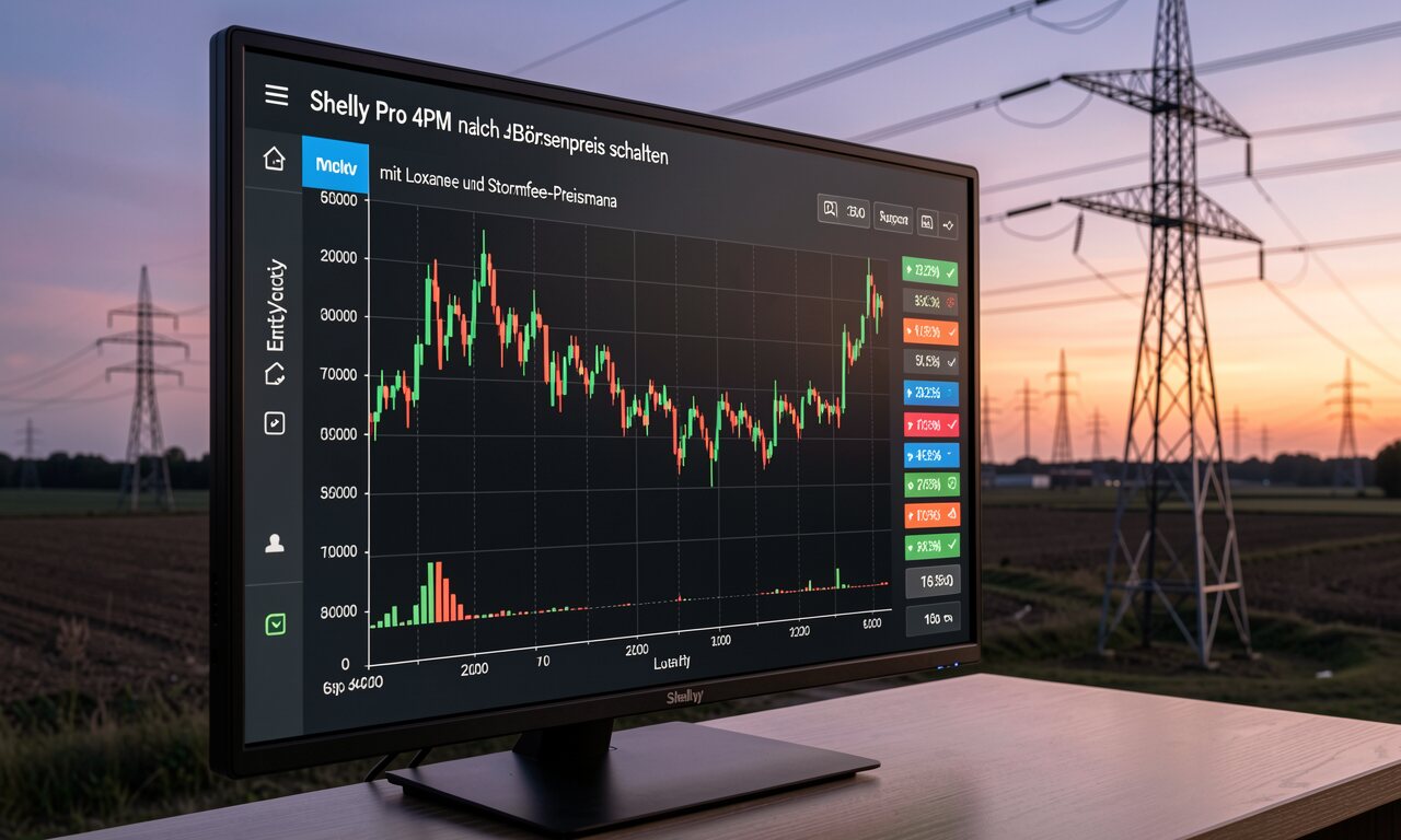 Shelly Pro 4PM nach dem Börsenpreis schalten – mit Loxone und Stromfee-Preismanager