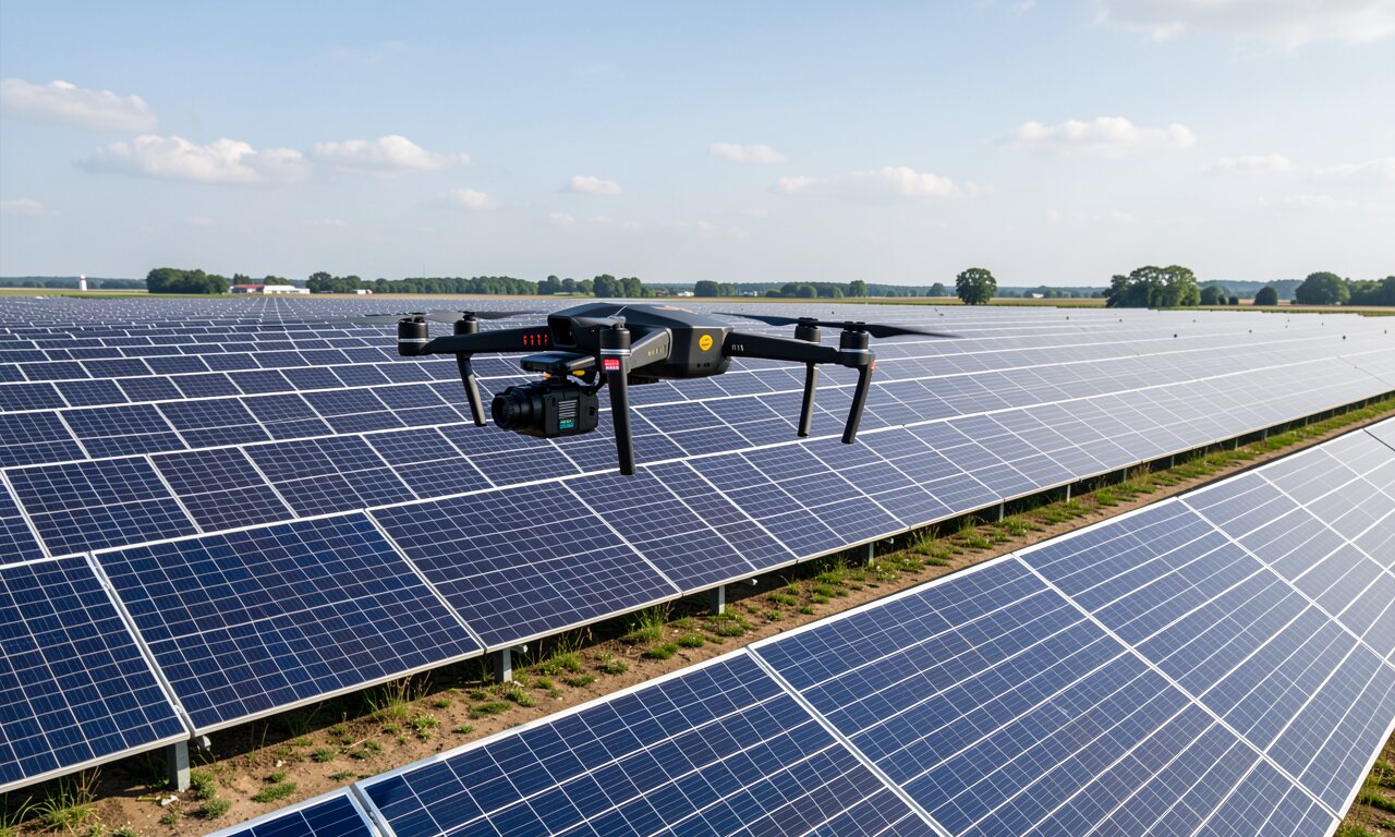 Drohne für die Solarinspektion: So funktioniert die Prüfung