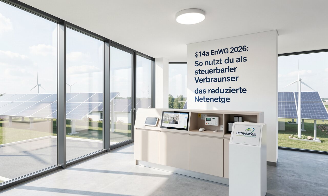 §14a EnWG 2026: So nutzt du als steuerbarer Verbraucher das reduzierte Netzentgelt