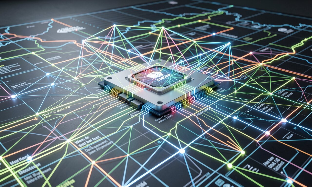 DOE NVIDIA Oracle KI-Supercomputer – Konzept-Illustration