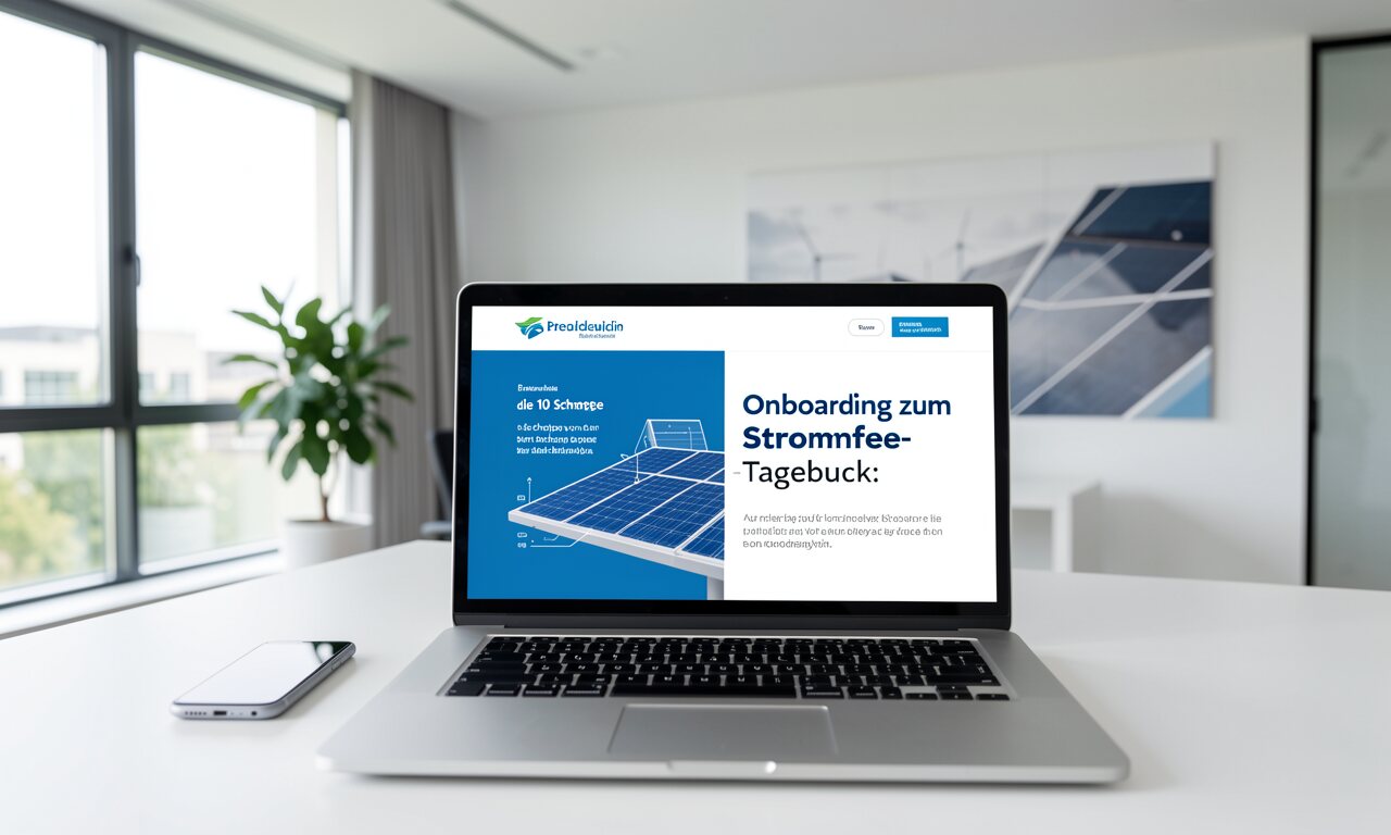 Onboarding zum Stromfee-Tagebuch: die 10 Schritte von der Bedarfsanalyse bis zum Live-Monitoring