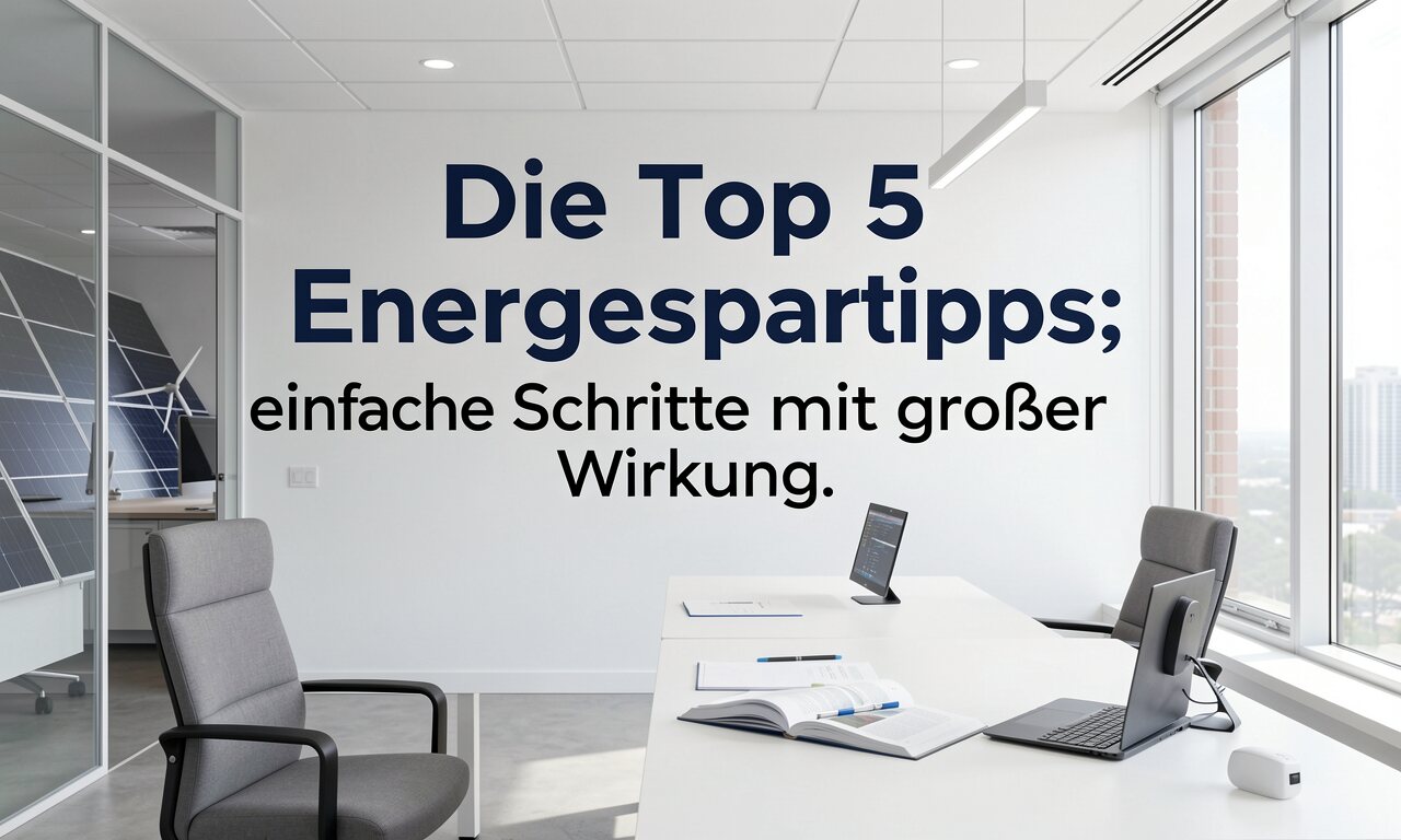 Die Top 5 Energiespartipps: einfache Schritte mit großer Wirkung