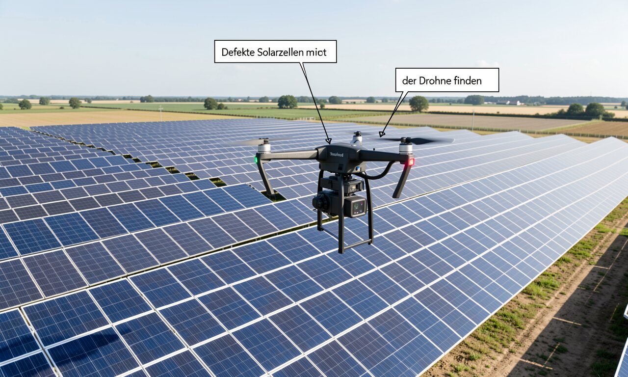 Defekte Solarzellen mit der Drohne finden