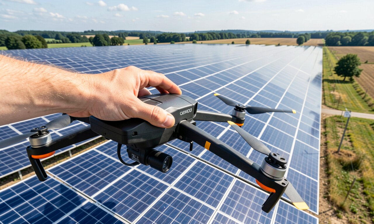 Defekte Solarzellen mit der Drohne finden