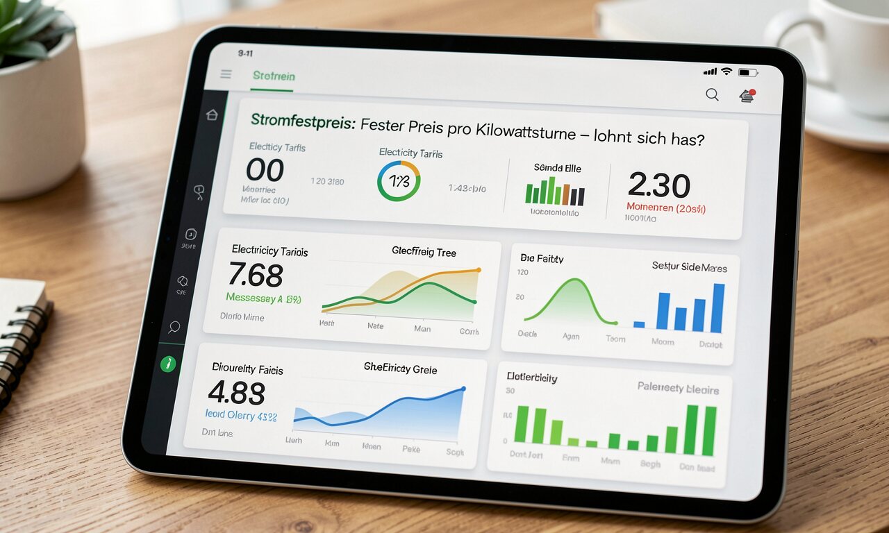 Stromfestpreis: Fester Preis pro Kilowattstunde – lohnt sich das?