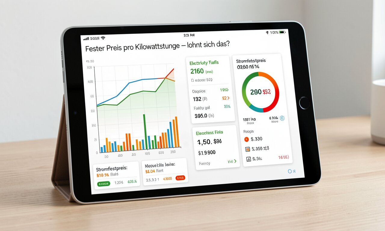Stromfestpreis: Fester Preis pro Kilowattstunde – lohnt sich das?
