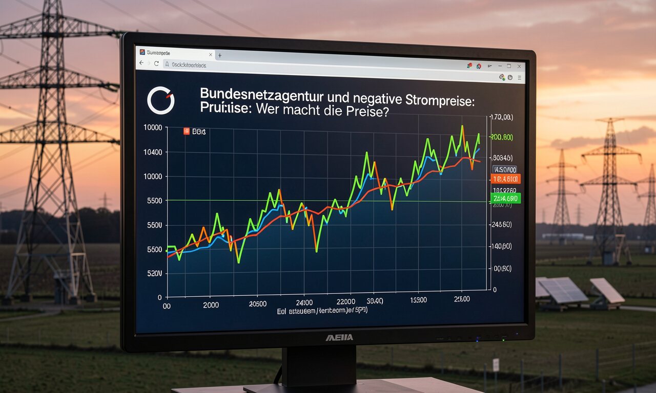 Bundesnetzagentur und negative Strompreise: Wer macht die Preise?