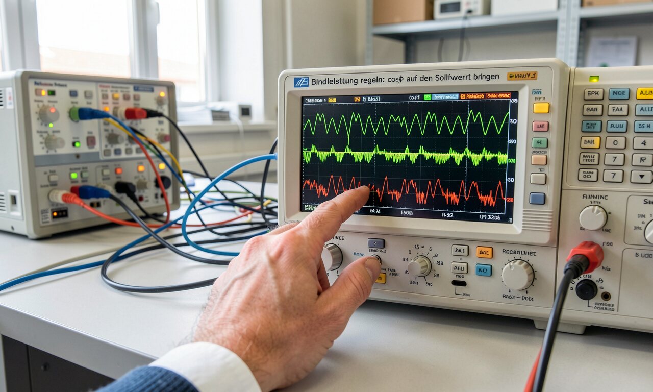 Blindleistung regeln: cosφ auf den Sollwert bringen