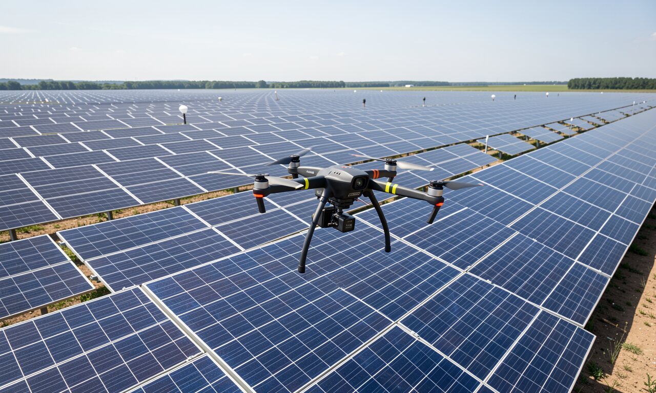 Drohne für Photovoltaik – was sie kann und wann sie sich lohnt