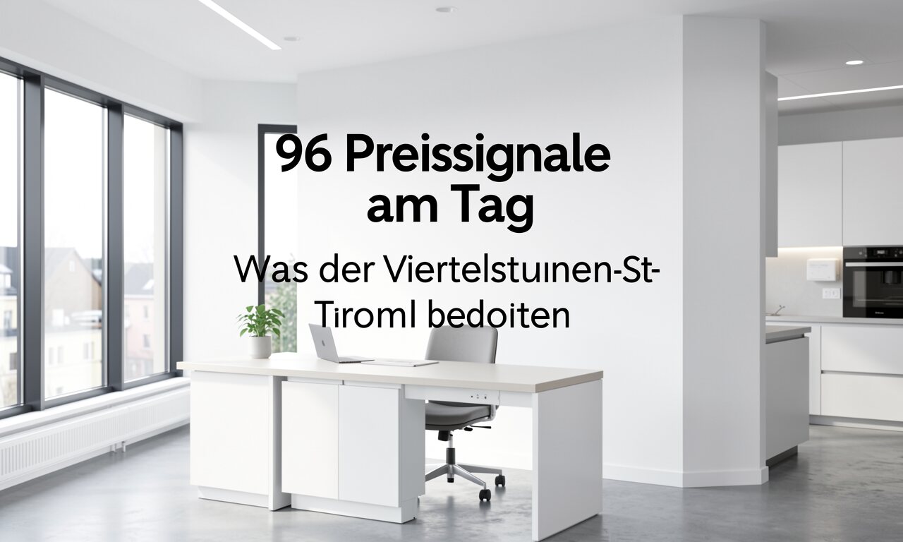 96 Preissignale am Tag: Was der Viertelstunden-Strommarkt bedeutet