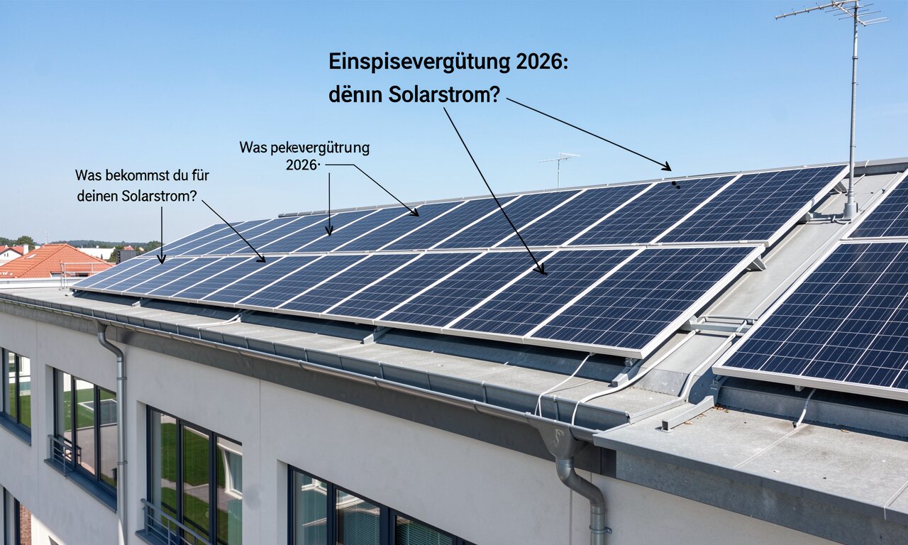 Wie hoch ist die Solarvergütung 2026?