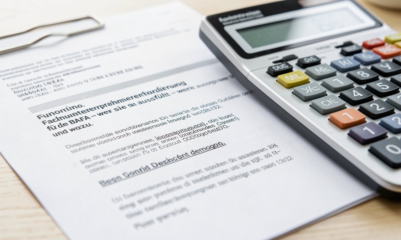 Fachunternehmererklärung: So findest du die BAFA-Vorlage
