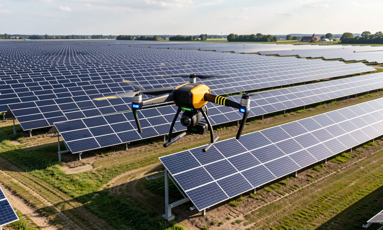 Drohne für die PV-Anlage: Was du damit wirklich messen kannst