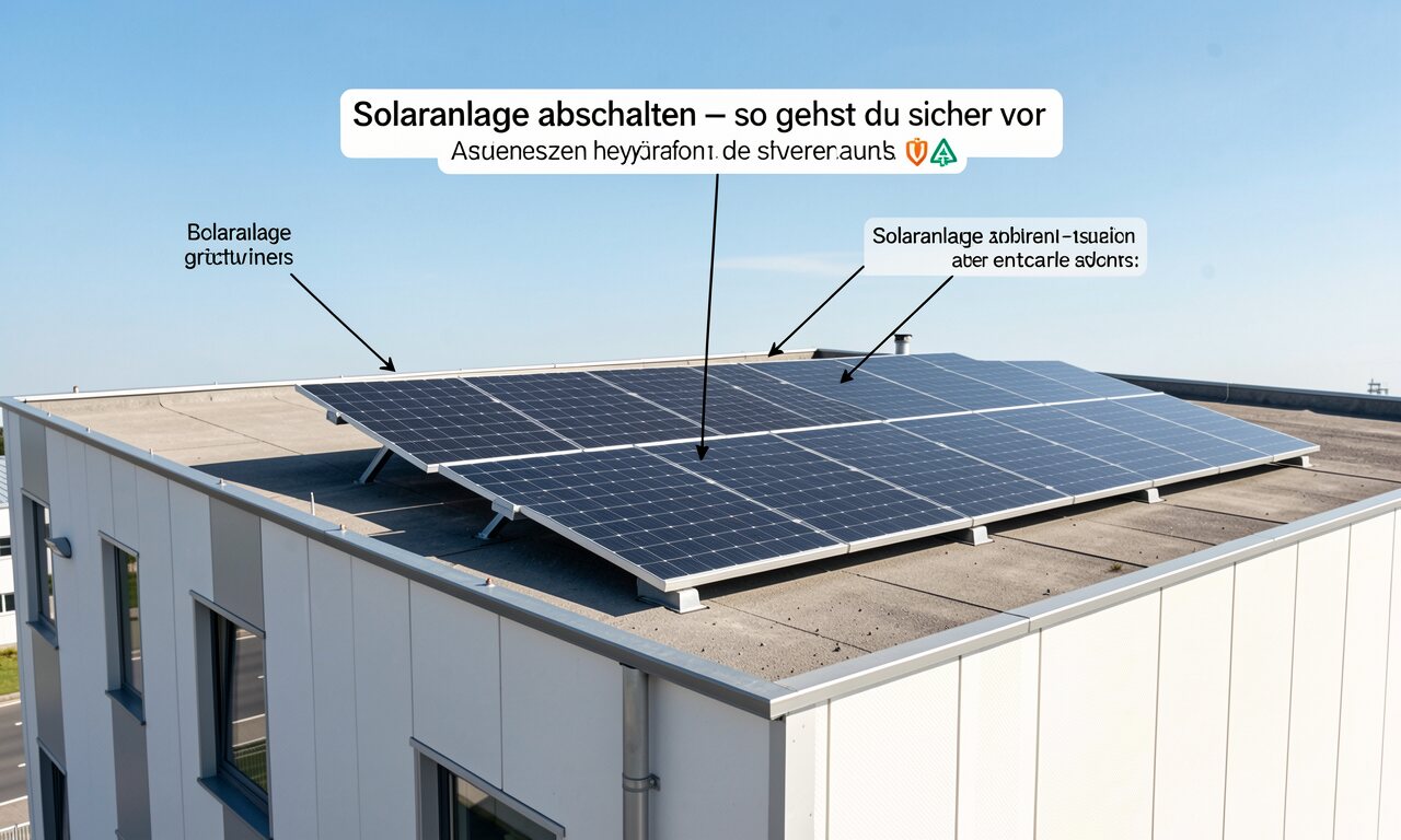 Solaranlage abschalten – so gehst du sicher vor