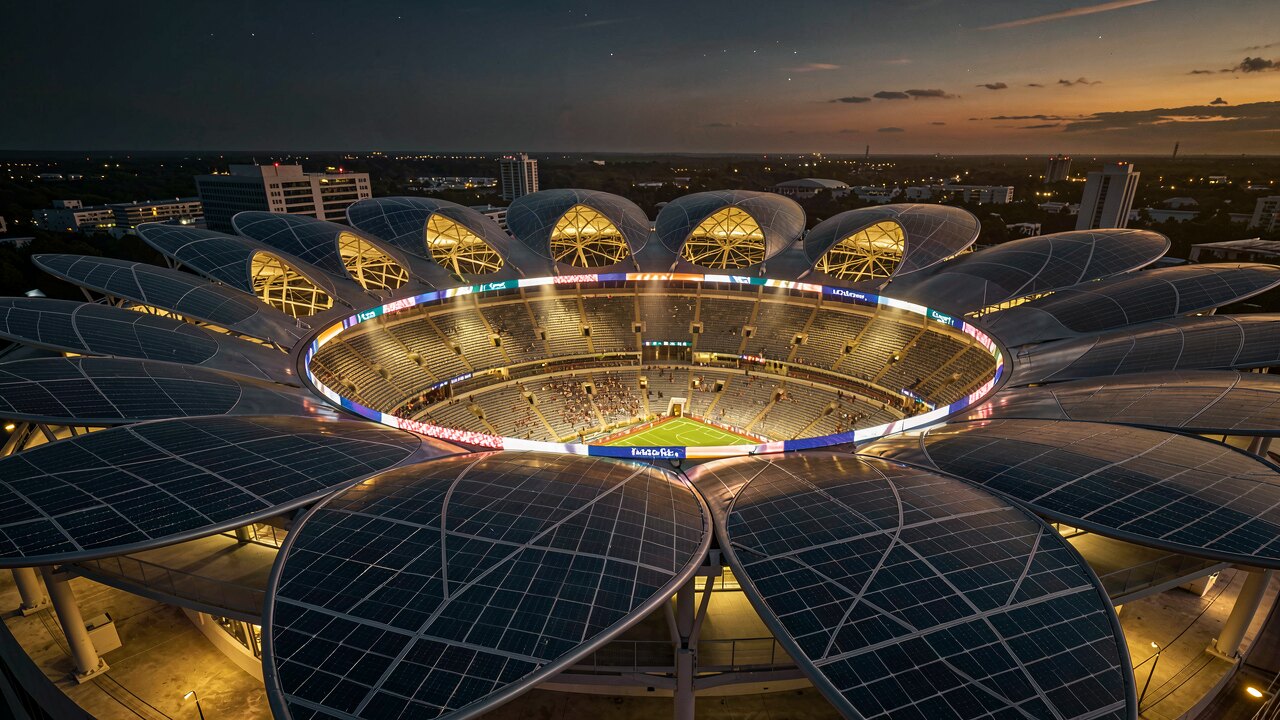 Mercedes-Benz Stadium — Außenansicht