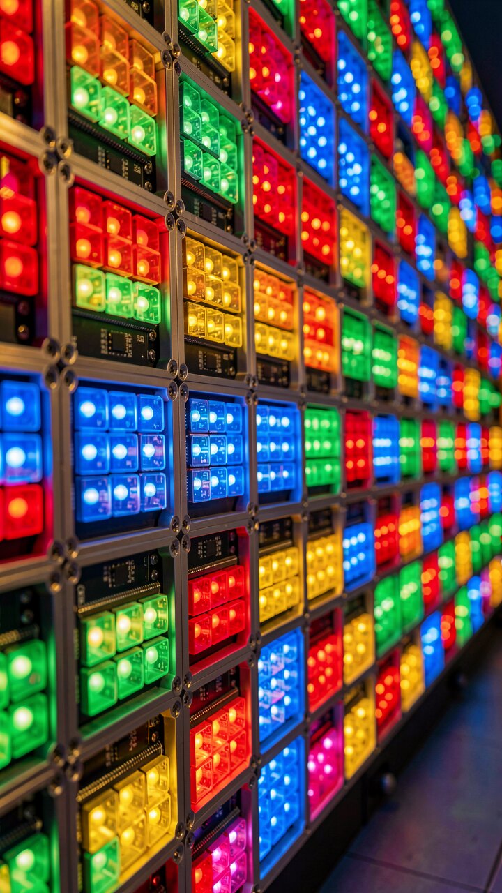 Große LED-Videowände / Halo Boards — Konzept-Illustration