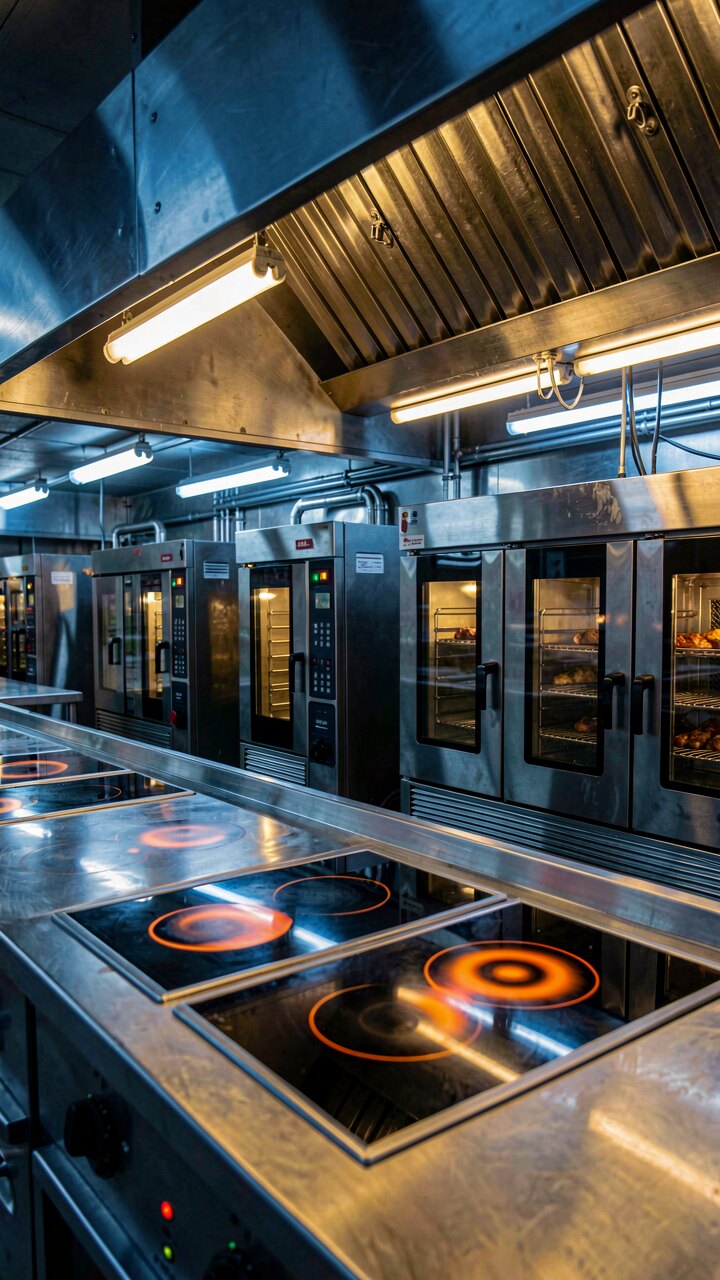 Gastronomieküchen / Catering-Infrastruktur — Konzept-Illustration
