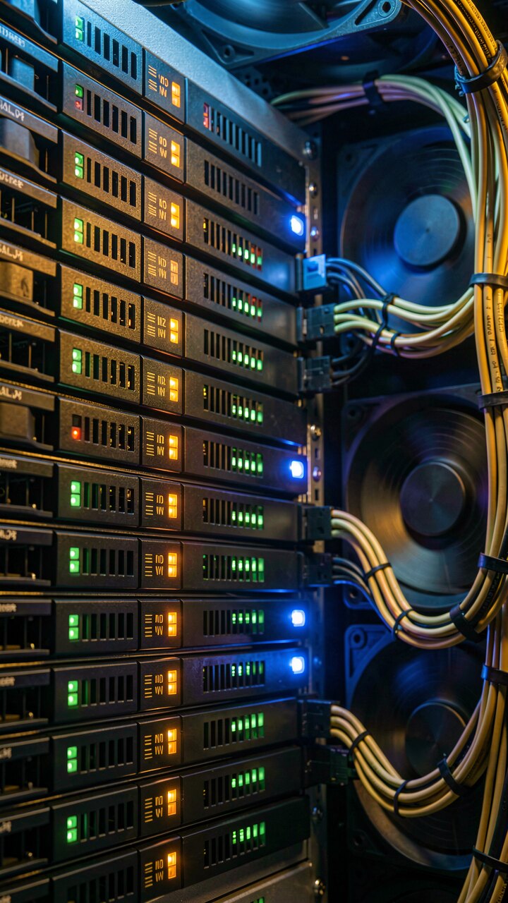 IT-Infrastruktur / Serverräume / WLAN — Konzept-Illustration